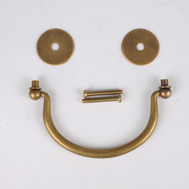 引き出し 取っ手 ハンドル 銅製 真鍮製 中国風 アンティーク調 レトロ 重厚感 キャビネット 戸棚 食器..