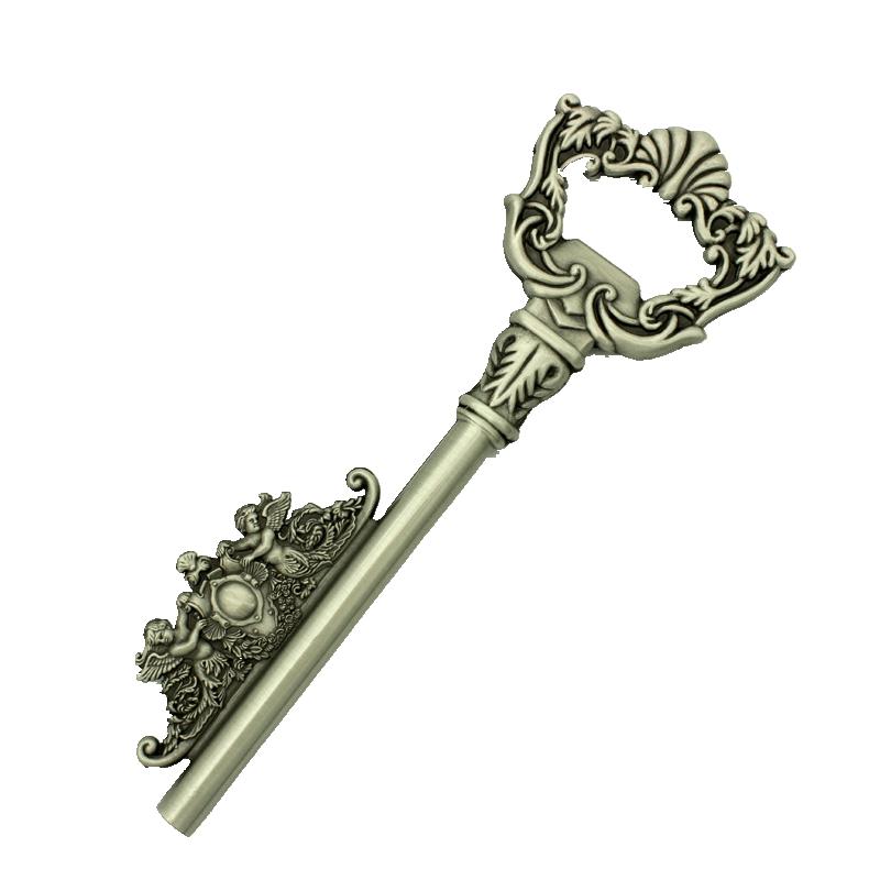 栓抜き ロシア 錫製 金属製 欧風 レトロ クラシック アンティーク 鍵形 キー型 ビール バー サンクトペ..