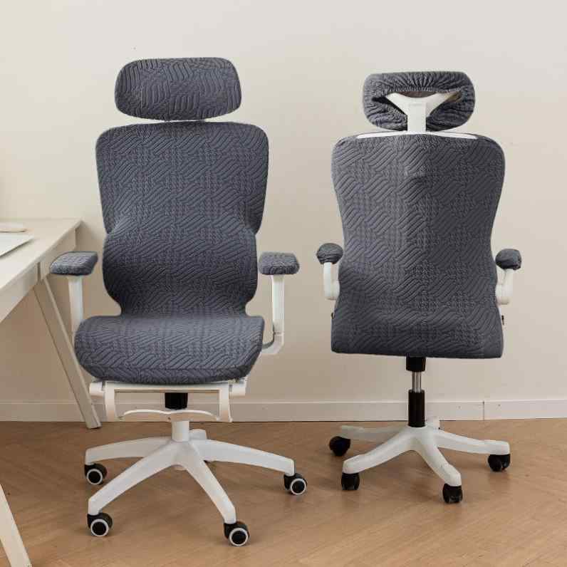 チェアカバー 人間工学 オフィスチェア 回転椅子 社長椅子 ゲーミングチェア 厚手 伸縮性 ストレッチ ..