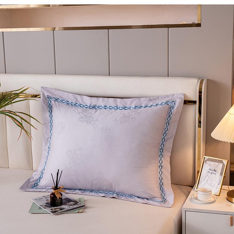 クッションカバー 抱き枕カバー 綿 サテン ジャガード織り ファスナー付き ヨーロピアン 無地 60x80cm ..