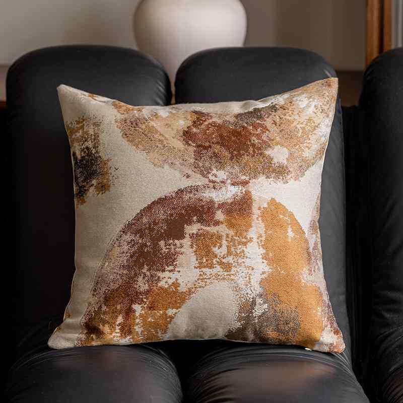 クッション 抱き枕 シェニール織り リビング ソファ 腰当てクッション 田園風 ナチュラル 北欧風 ジャカード織り 羽毛綿入り ふわふわ ソフト ベッドサイド インテリア 模様替え