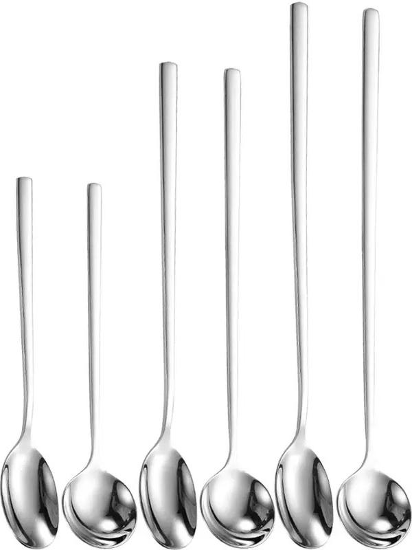 マドラー 304ステンレス製 ロングハンドル バースプーン カフェ コーヒー ミルクティー カクテル ドリ..