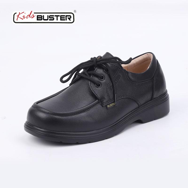Formal Shoes - 革靴 男の子 女の子 キッズ ジュニア 黒 本革 牛革 レースアップ レザーシューズ 学生 スクール 通学 フォーマル 発表会 スクエアトゥ ソフトレザー 大きいサイズ