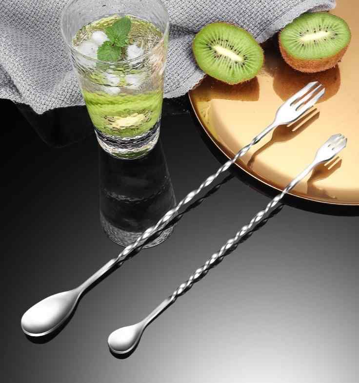 バースプーン マドラー ミキシングスプーン 304ステンレス 50cm 特長ロング カクテル ミルクティー バ..