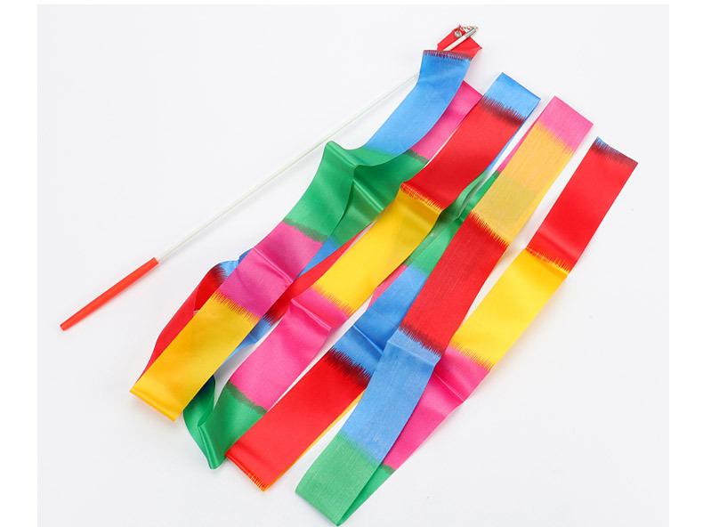 新体操 リボン 子ども 男の子 女の子 スティック プロフェッショナル 耐久性 競技 練習 発表会 演技 ダンス フィットネス 幅広 カラフル レッド ブルー ピンク