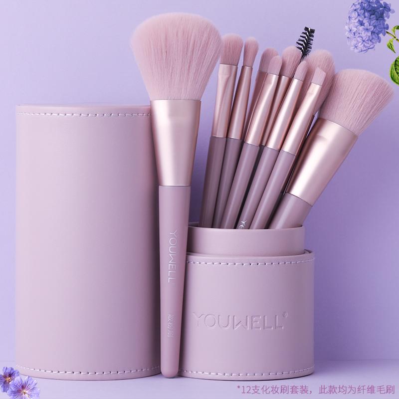 化粧筆 12本セット 初心者向け プロ仕様 メイクアップブラシ 多機能 フルセット 携帯用 アイシャドウ パウダー チーク シェーディング ブレンディング ノーズシャドウ コスメツール