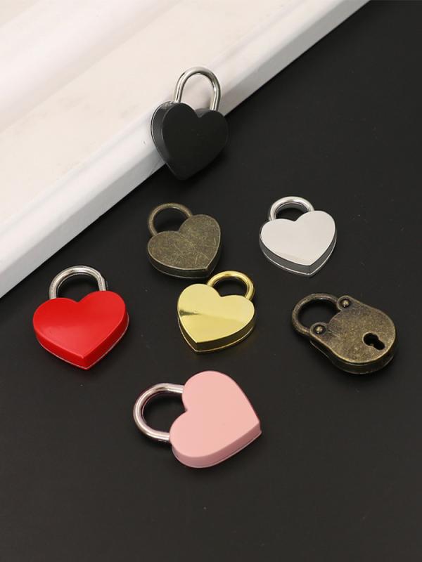 南京錠 ハート型 ミニ 引き出し ロッカー キャビネット バッグ 鍵付き ラブロック パドロック かわいい..