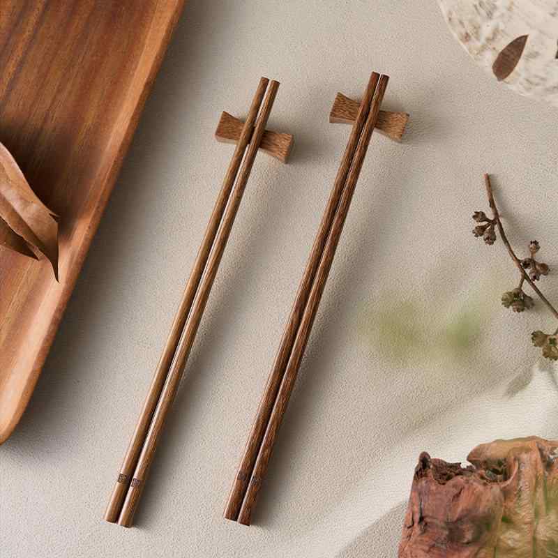 箸置き鶏翅木紅檀無垢材木製スクエア...