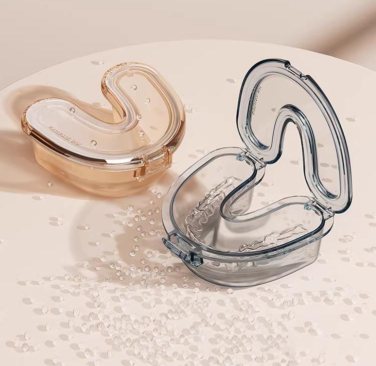 矯正ケース キッズ 男の子 女の子 U字型 携帯用 持ち運び マウスピース リテーナー 歯列矯正器具 透明 漏れ防止 防水 プラスチック製 収納ボックス デンタルケア用品 ブラック オレンジ ブルー