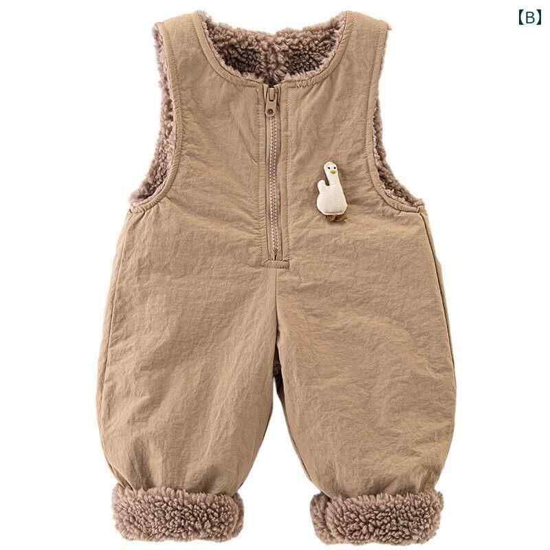 サロペット 男の子 女の子 ベビー キッズ 裏起毛 綿 保温 秋冬 おしゃれ かわいい ...