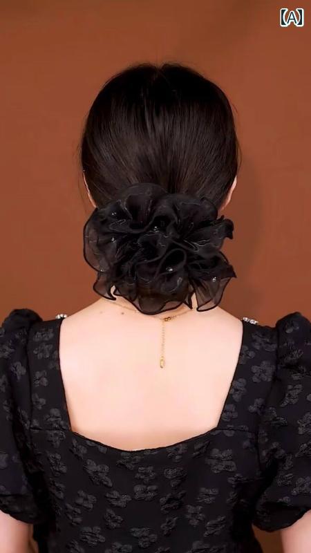 ・スタイル: 日韓、・素材: 布、・カテゴリ: ヘアゴム、・状態: 新品、・カラー展開: レッド、シャンパン、ブラック、ブラッククリスタル