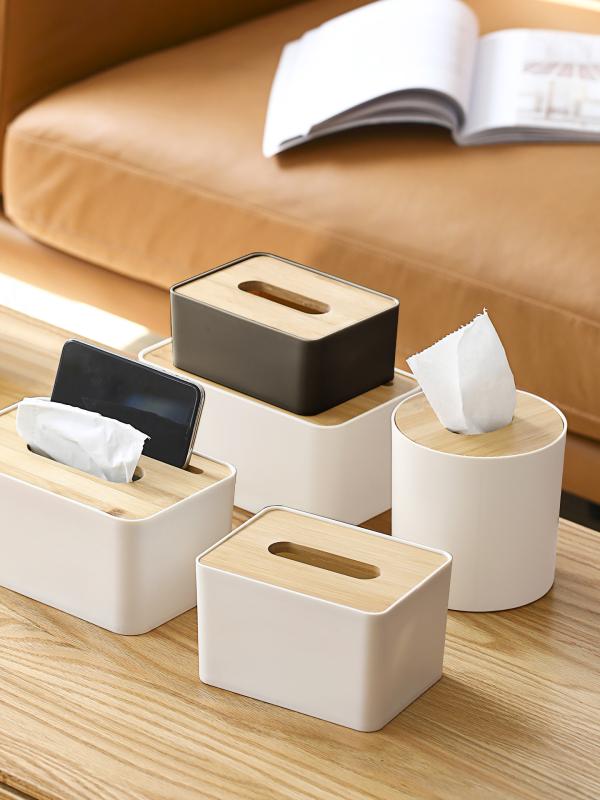 ティッシュボックス おしゃれ インテリア リビング 寝室 ケース 北欧 シンプル 卓上 竹製 木目調 収納 ..