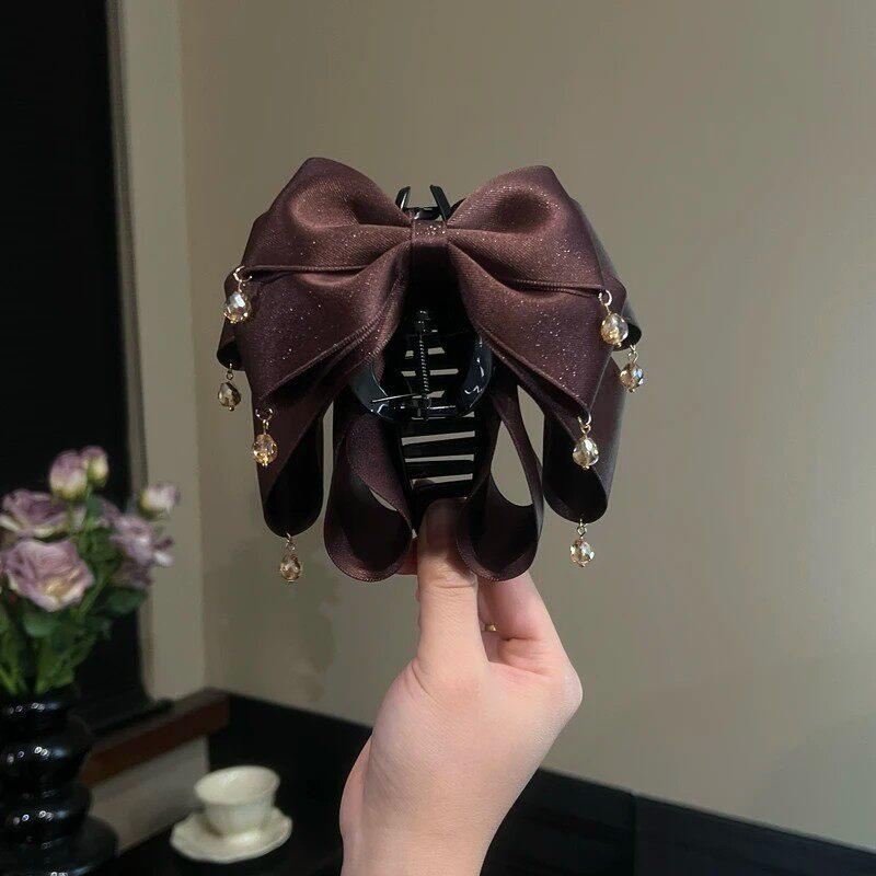 バンスクリップ レディース リボン 