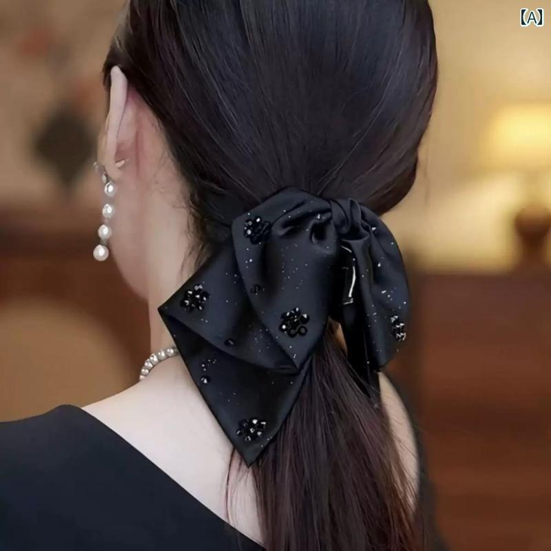 ・スタイル: 日韓風・素材: 布・カテゴリ: ヘアクリップ・状態: 新品・カラー展開: ブラックビーズ、ブラックレース、ブラックパール、ブラック満天星