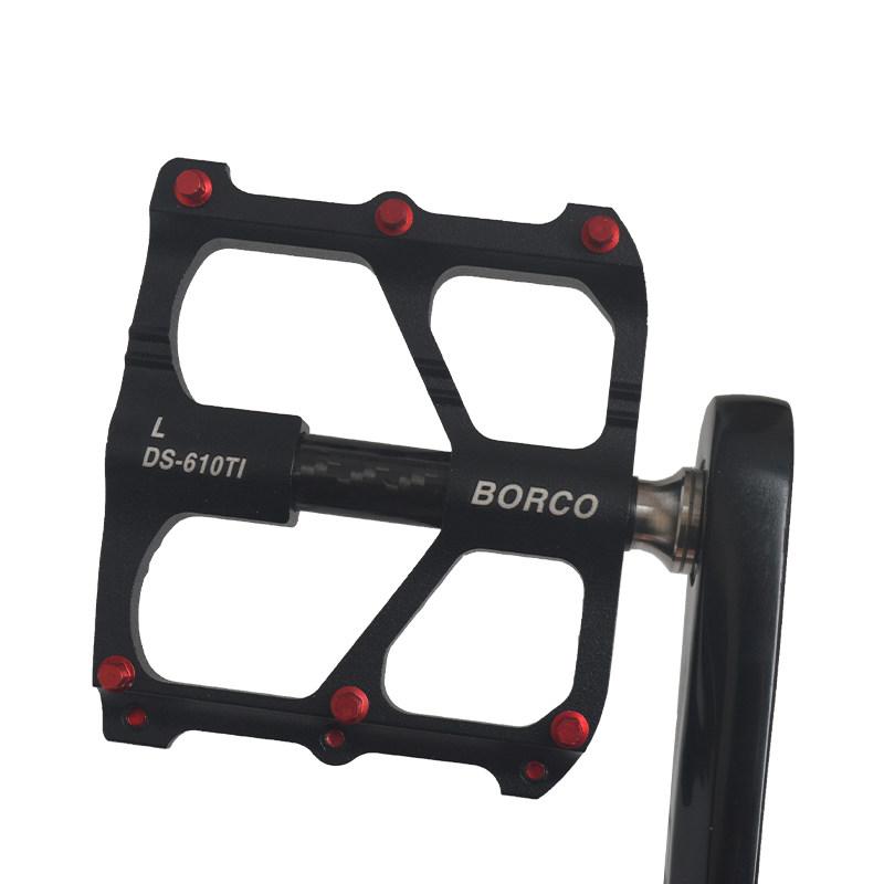 自転車 ペダル 超軽量 チタン合金 マグネシウム合金 カーボンファイバー製 MTB ロードバイク用 トリプ..