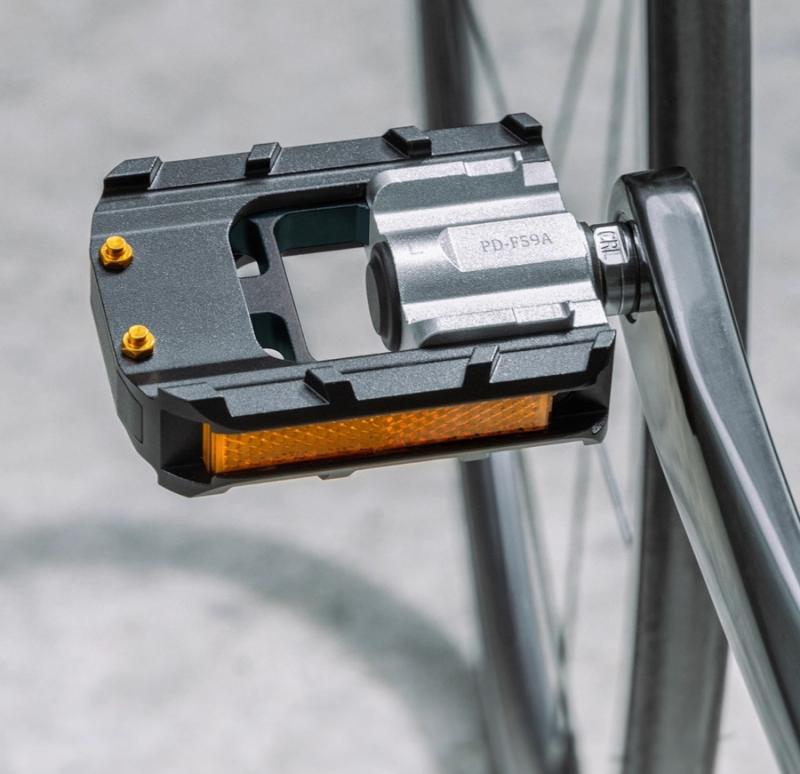 Other - 自転車 ペダル リフレクター 折りたたみ 小径車 サイクリング 街乗り ナイロン アルミニウム合金製 軽量 耐久性 滑り止め 防水 黒 紫