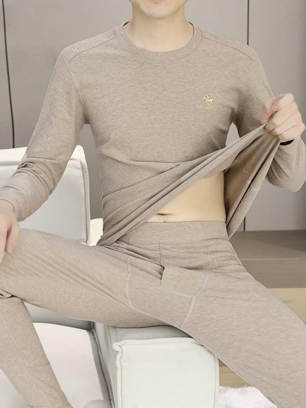 インナーウェア メンズ 男性用 吸湿発熱 裏起毛 薄手 保温 軽量 快適 ポリエステル リヨセル ポリウレ..