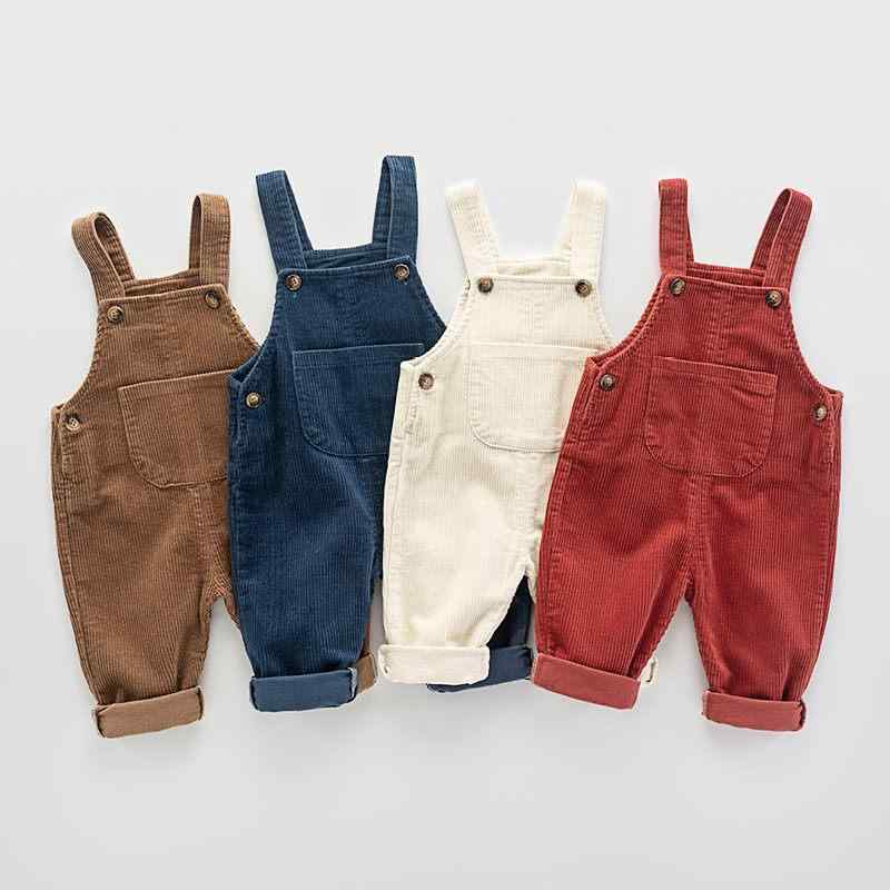 サロペット 男の子 女の子 ベビー 子供 コーデュロイ オーバーオール 春秋 綿 コットン パンツ ロング..