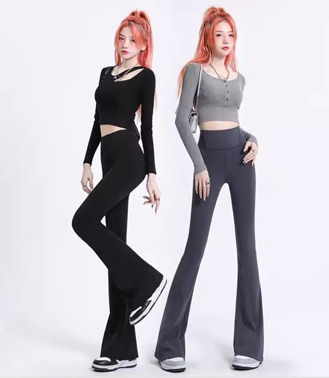 ・腰のタイプ: ハイウエスト・丈: ロング・シーン: カジュアル・対象年齢: 18-24歳・機能: ヒップアップ・厚さ: 薄手・サイズ展開: S, M, L, XL, XS・カラー展開: グレー（通常丈）、グレー（長丈）、ブラック（通常丈）...