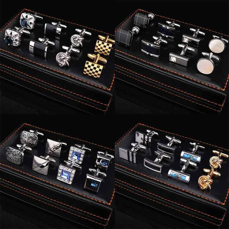 カフスボタン メンズ レディース フレンチスタイル 4点セット 銅製 エレガント おしゃれ ビジネス フォ..