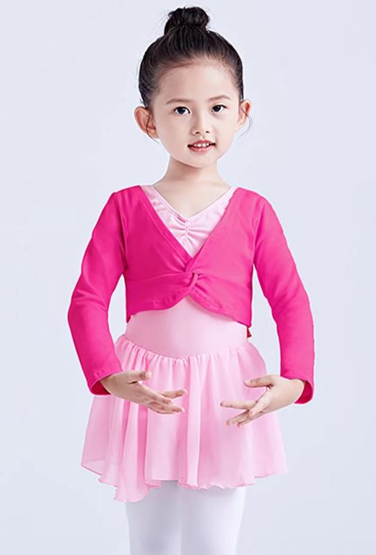 ダンスウェア 子供 女の子 秋冬 練習着 稽古着 羽織り 綿 スパンデックス 伸縮性 ねじり模様 ケーブル編み 裏起毛 厚手 暖かい 防寒 カーディガン ショール ピンク 黒 白