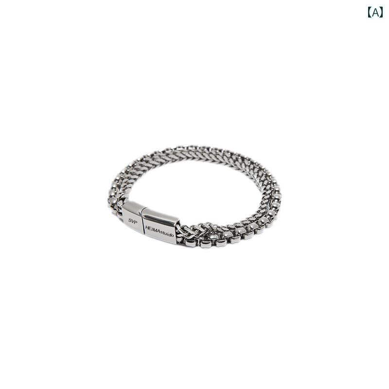 ブレスレット メンズ レディース シルバー シルバー925 喜平チェーン キューバンチェーン 腕輪 トレン..