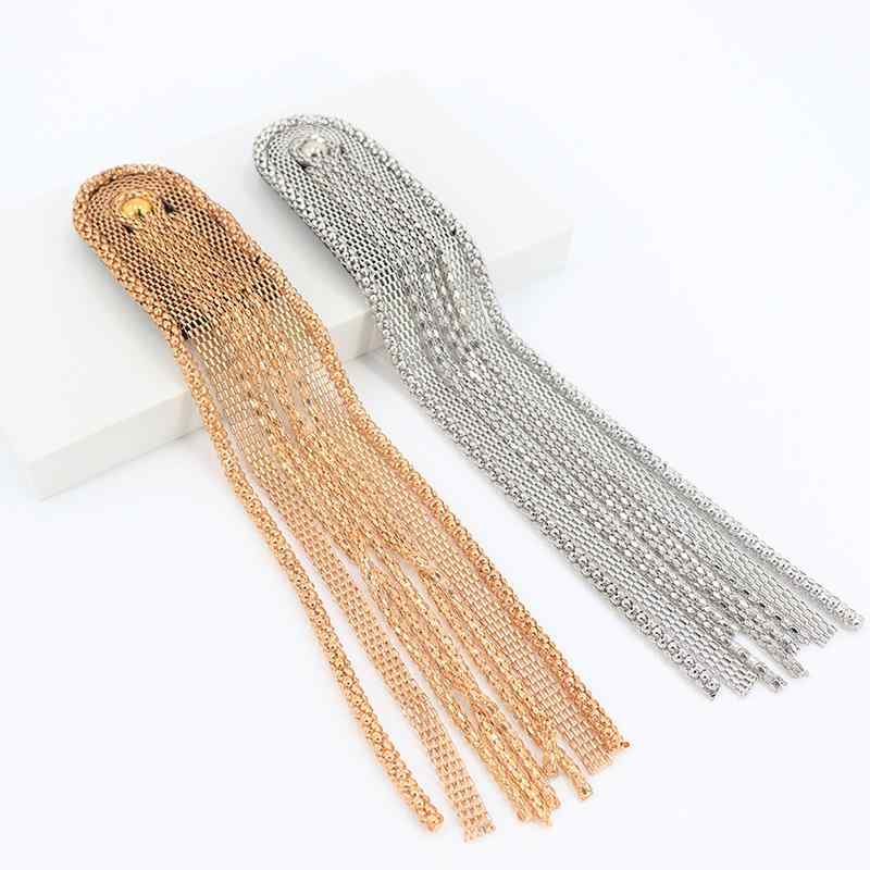 ブローチ メンズ レディース 韓国 ブリティッシュ 金属 フリンジタッセル 肩章 エポレット ショルダー..