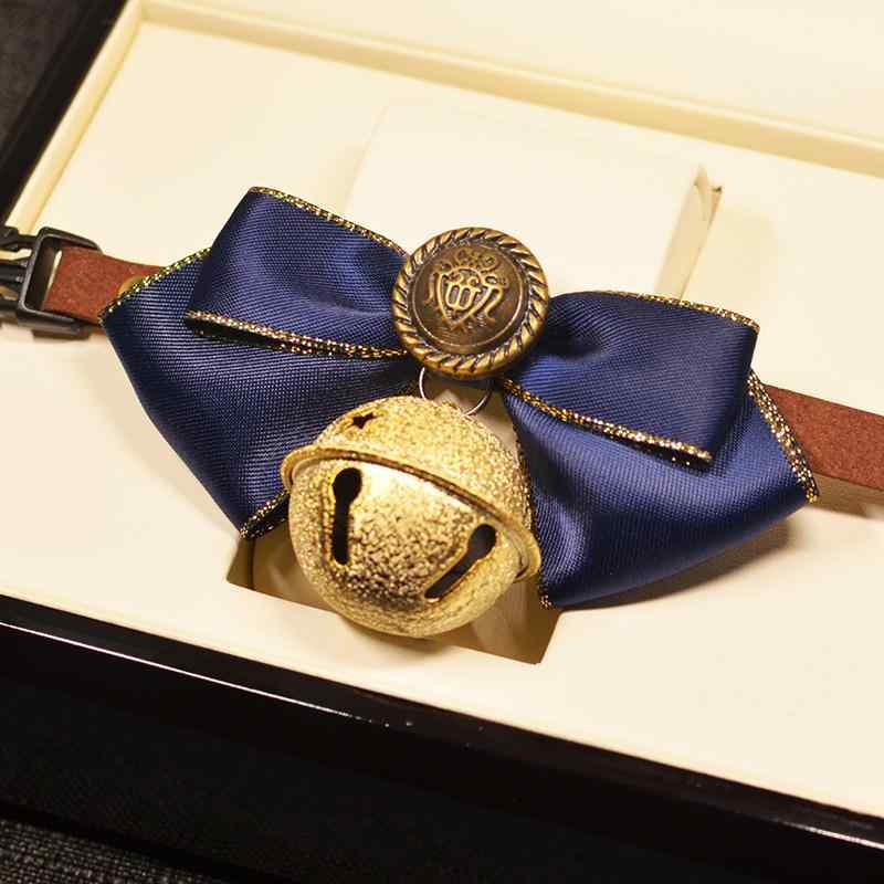 ペット首輪 小型犬 中型犬 大型犬 猫用 テディ 柴犬 コーギー 紳士風 結婚式 鈴付き 蝶ネクタイ 蝶結び..