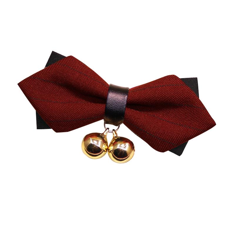 ペット用品 犬 猫用 首輪 迷子札 蝶ネクタイ 英国風 紳士 ハンドメイド おしゃれ かわいい ペットアクセサリー お散歩 フォーマル 桜 レトロレッド 黒赤