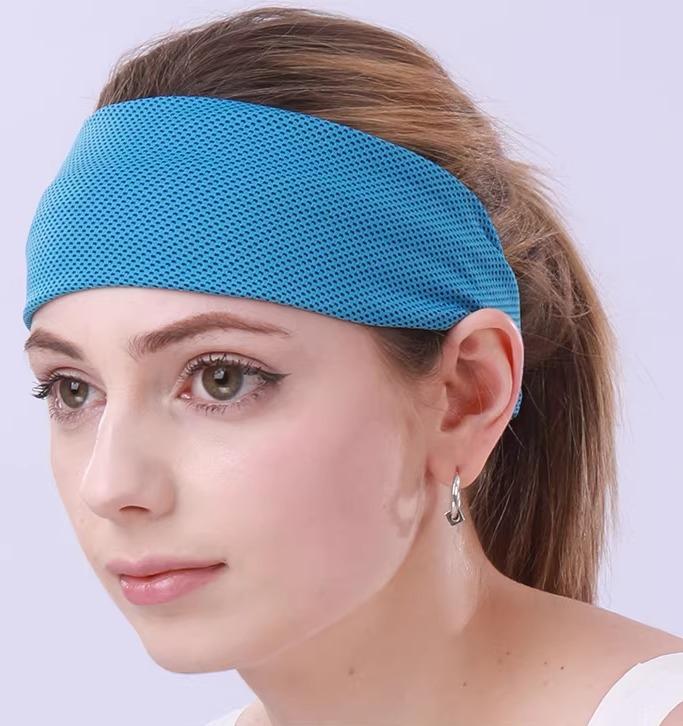 ヘアバンド メンズ レディース スポーツ アウトドア ヨガ 瞑想 接触冷感 吸汗速乾 UVカット 紫外線対策 日焼け防止 汗止め 幅広 フィットネス トレーニング ヘッドバンド ターバン オレンジ グレー ブラック