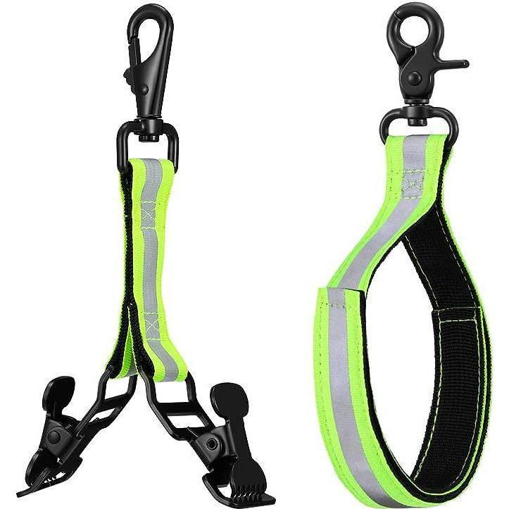 ホルダー グローブ 手袋 登山杖 トレッキングポール ダブルフックストラップ カラビナ 消防士用 作業用..