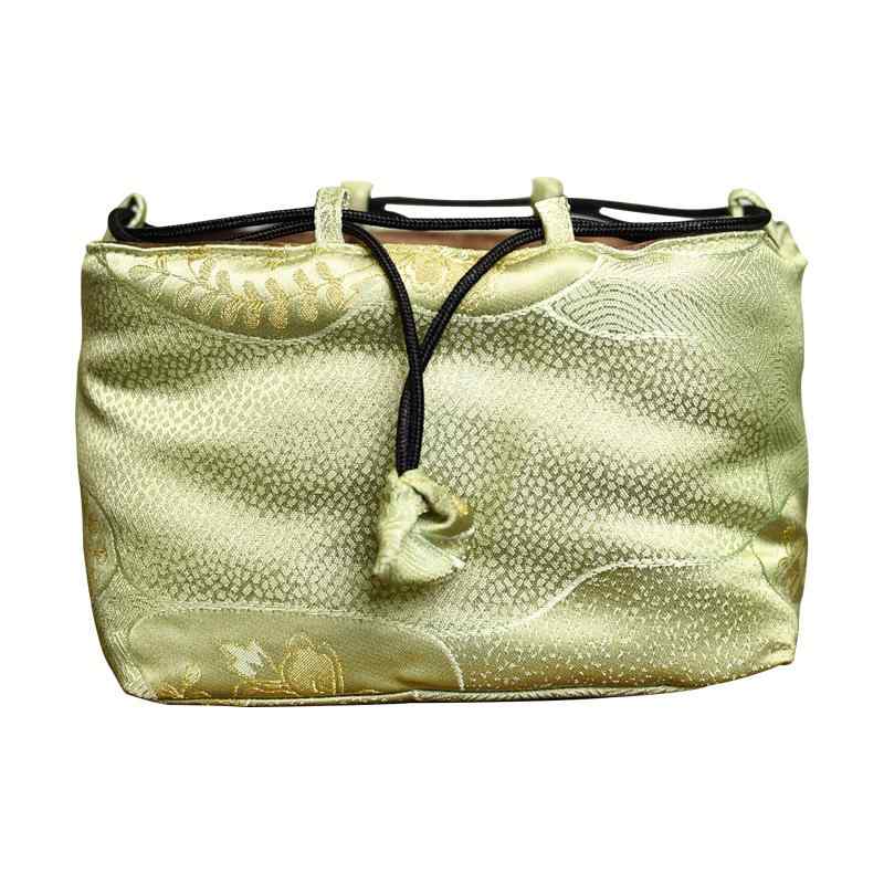 ["収納袋 錦織 厚手 多機能仕切り 骨董品 貴重品 ジュエリー アクセサリー 宝石 茶器 茶道具 旅行..