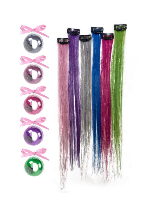 ウィッグ レディース 人毛 耳掛けインナーカラー ハイライト カラフル ナチュラル おしゃれ ワンタッチ..