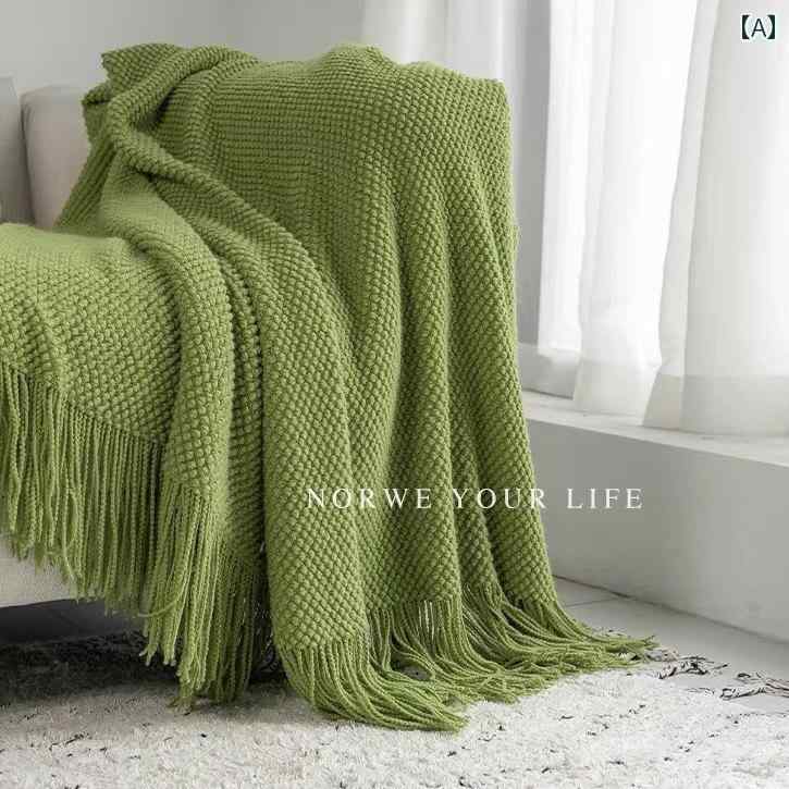 ブランケット ひざ掛け ソファカバー ベッドカバー お昼寝 スローケット 装飾 アクリル オールシーズン..