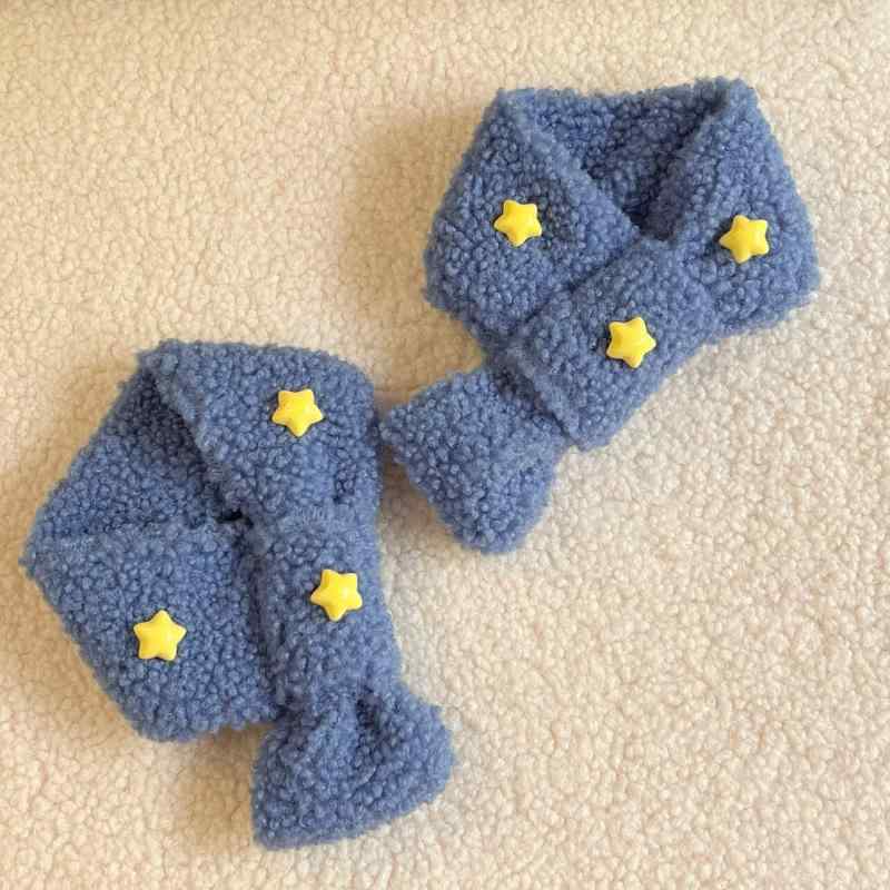 ペット用ネックウォーマー マフラー スヌード 秋冬 ボア もこもこ あったか 保温 防寒 猫 犬 小型犬 中型犬 デボンレックス ヨークシャーテリア ビションフリーゼ 子猫 子犬 ミスティブルー