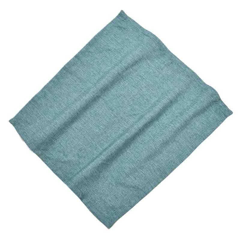 ナプキン ホテル レストラン 家庭用 高級感 綿麻 混紡 布製 ランチョンマット 口拭き 正方形 無地 シンプル おしゃれ カントリー 吸水性 通気 速乾 断熱 食卓 飾り 丸洗い ホワイト ベージュ ネイビー パーティー