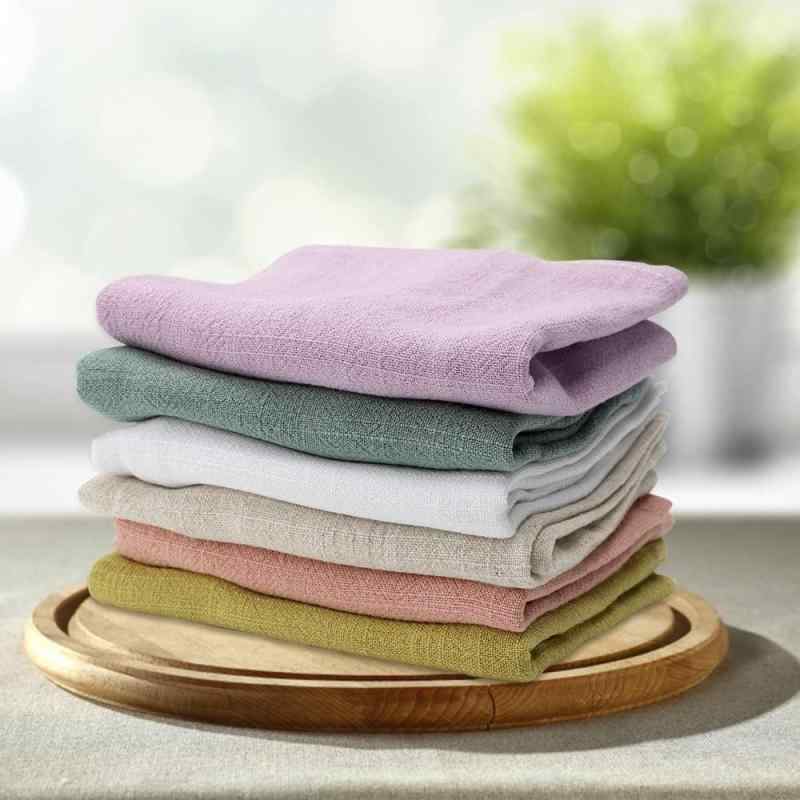 ナプキン ランチョンマット トーション ティータオル コットン リネン 40cm 正方形 北欧 シンプル 高級..