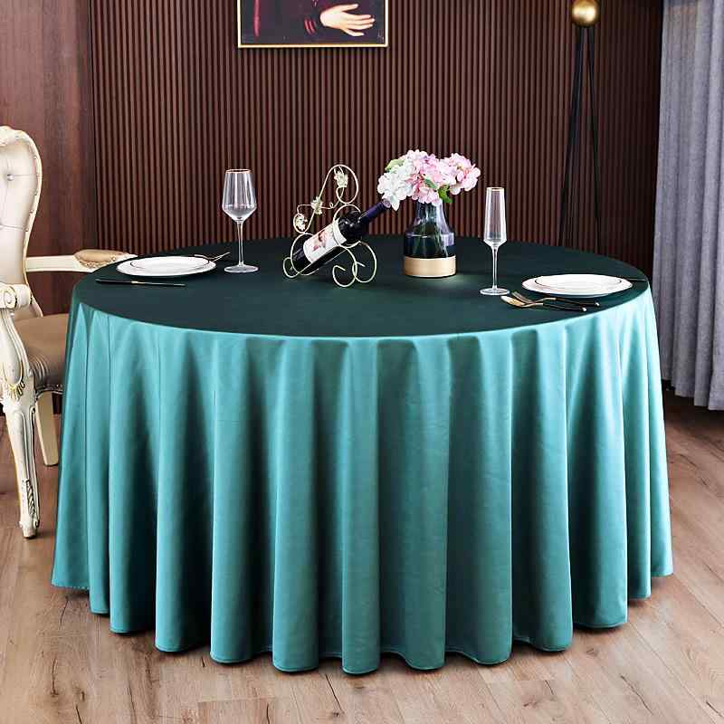 テーブルクロス ホテル レストラン 宴会 円形 ラウンド 無地 シンプル 高級感 綿 コットン ホワイト ベージュ レッド 業務用 大判 プロ仕様 ファブリック インテリア ジャンボ 丈夫 厚手 演出 上品