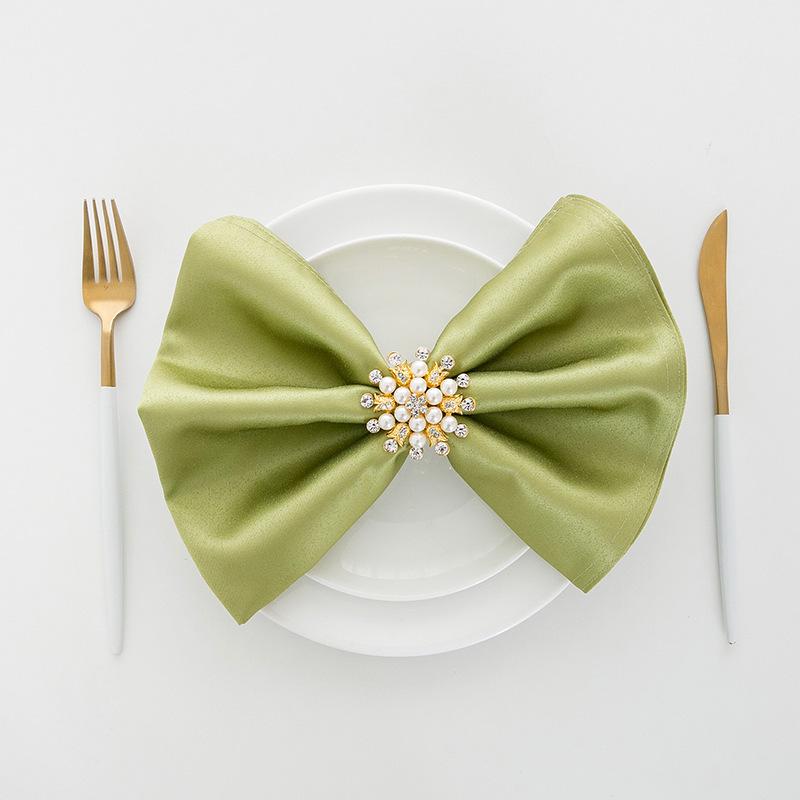 テーブルナプキン 口布 膝掛け トーション ホテル仕様 レストラン 業務用 厚手 高級感 正方形 50cm 無..