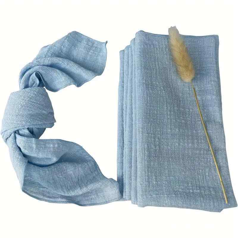 ナプキン メンズ レディース 口布 テーブルリネン スラブコットン オーバーロック加工 ワッシャー レストラン 家庭用 パーティー 柔らかい 吸水性 速乾性 シンプル モダン インテリア ファブリック 高級感 アイボリー ホワイト ブラック