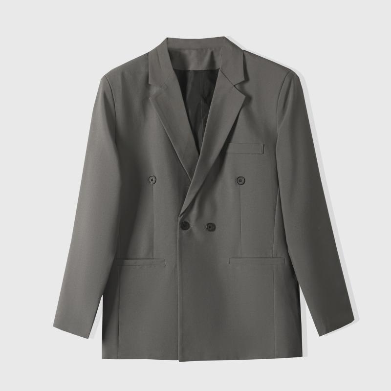 ・主な素材: ウール・ネックライン: ノッチドラペル・ベント: センターベント・フィット感: ルーズフィット・厚さ: 普通・カラー展開: ブラック、ミディアムグレー、グレーグリーン・サイズ展開: M、L、XL、2XL、3XL、4XL