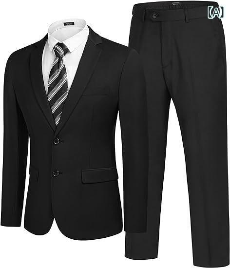 スーツ メンズ セットアップ 礼服 フォーマル シングル 1つボタン ピークドラペル サイドベンツ スリム 高級感 柔らかい コットン 通気性 吸湿性 オールシーズン ビジネス カジュアル 冠婚葬祭 ブラック ホワイト グレー