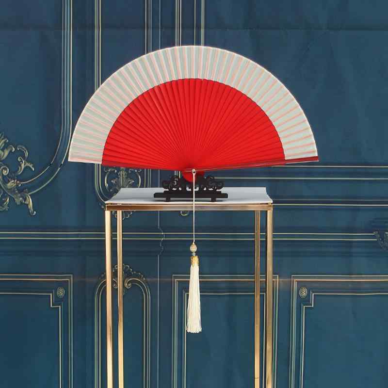 ・スタイル: 中国風・扇柄の長さ: 21cm・素材: 竹・扇面直径: 38cm