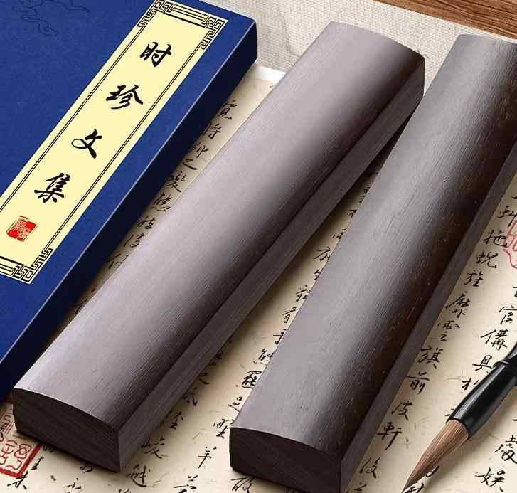 Paperweights - 文鎮 ペーパーウェイト 無垢材 黒梓木 重厚感 安定 紙押さえ 筆置き 書道 習字 絵画 墨画 練習 文房具 デスク 書斎 学生 オフィス インテリア 置物 おしゃれ シンプル 誕生日 記念 贈り物 プレゼント