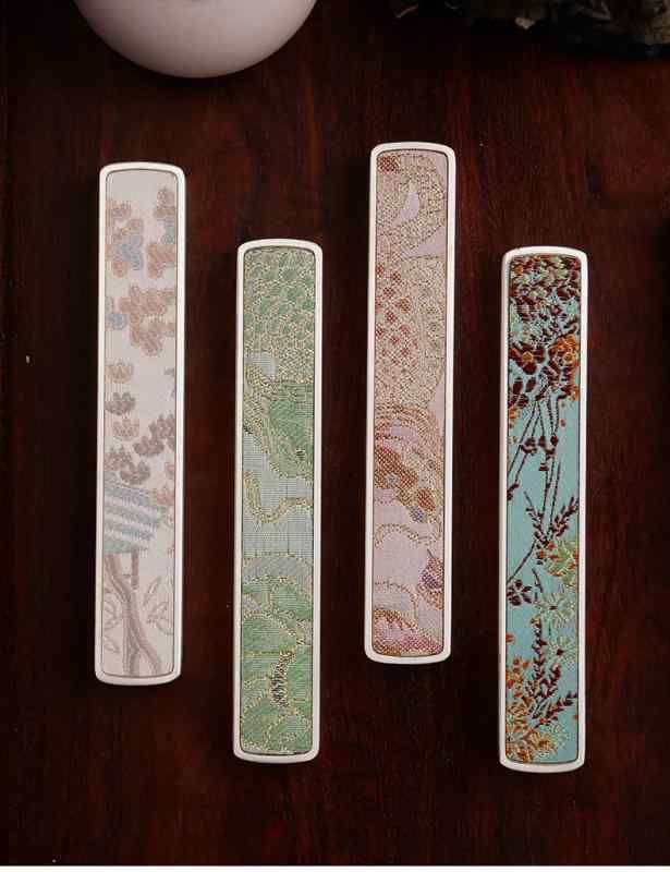 文鎮 銀メッキ ジャカード ブロケー