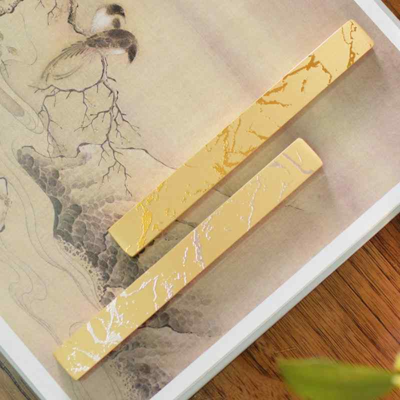 文鎮 真鍮 ゴールド シルバー 箔押�