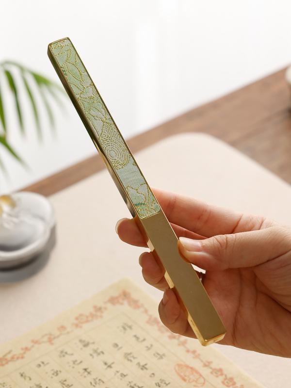 文鎮 真鍮 ブロケード シェル おしゃれ ペーパーウェイト 紙押さえ 筆置き 書道 習字 絵画 墨画 練習 文房具 デスク 書斎 インテリア 飾り 雑貨 誕生日 記念 贈り物 プレゼント 緑 ピンク 花 竹