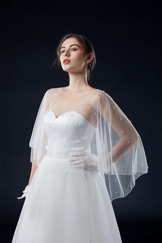 ショール レディース ケープ ボレロ ストール 結婚式 ウェディング ...(4.0)