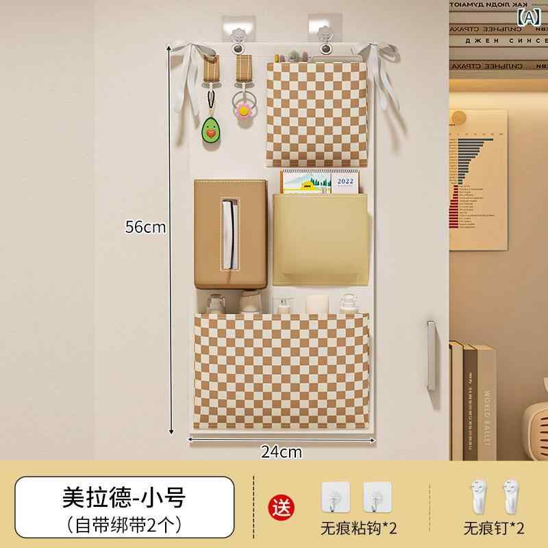 ウォールポケット 壁掛け 収納 吊り下げ 学生寮 ベッドサイド 多機能 仕切り オッ...