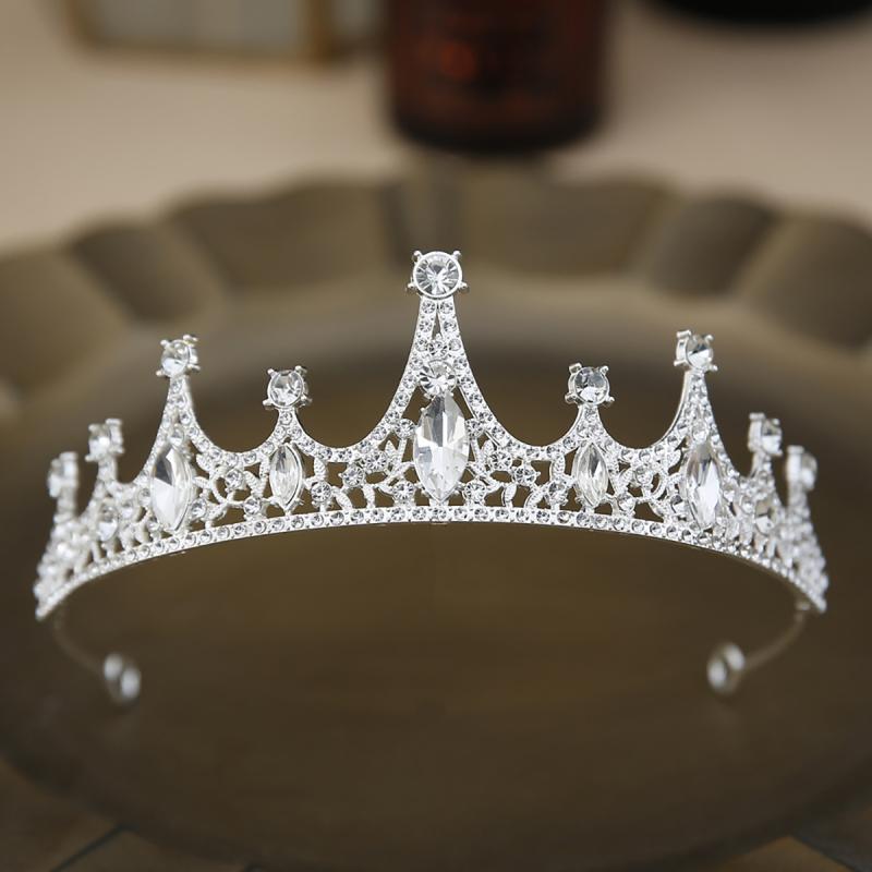 ティアラ 女の子 キッズ ガールズ ジュニア 王冠 髪飾り ヘッドドレス ヘアアクセサリー 結婚式 発表会 パーティー 合金 電気メッキ加工 高級感 キラキラ かわいい 春夏 シルバー ゴールド ピンク プリンセス 小物 フォーマル